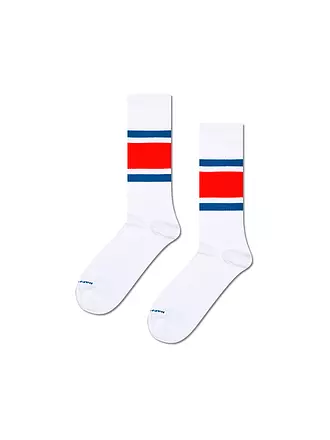 HAPPY SOCKS | Damen Socken SIMPLE STRIPE 36-40 white | 
